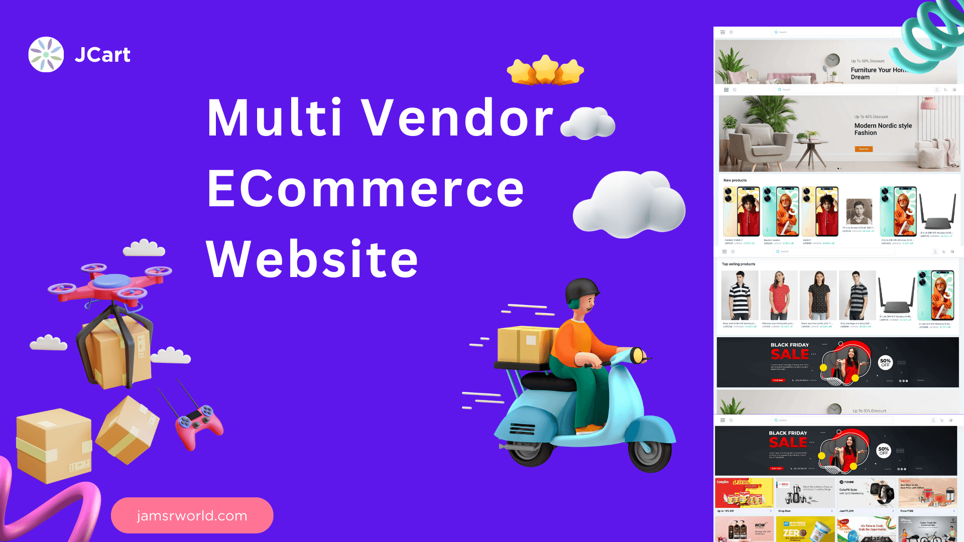 Multi Vendor ECommerce Website || Multi vendor ecommerce website source code