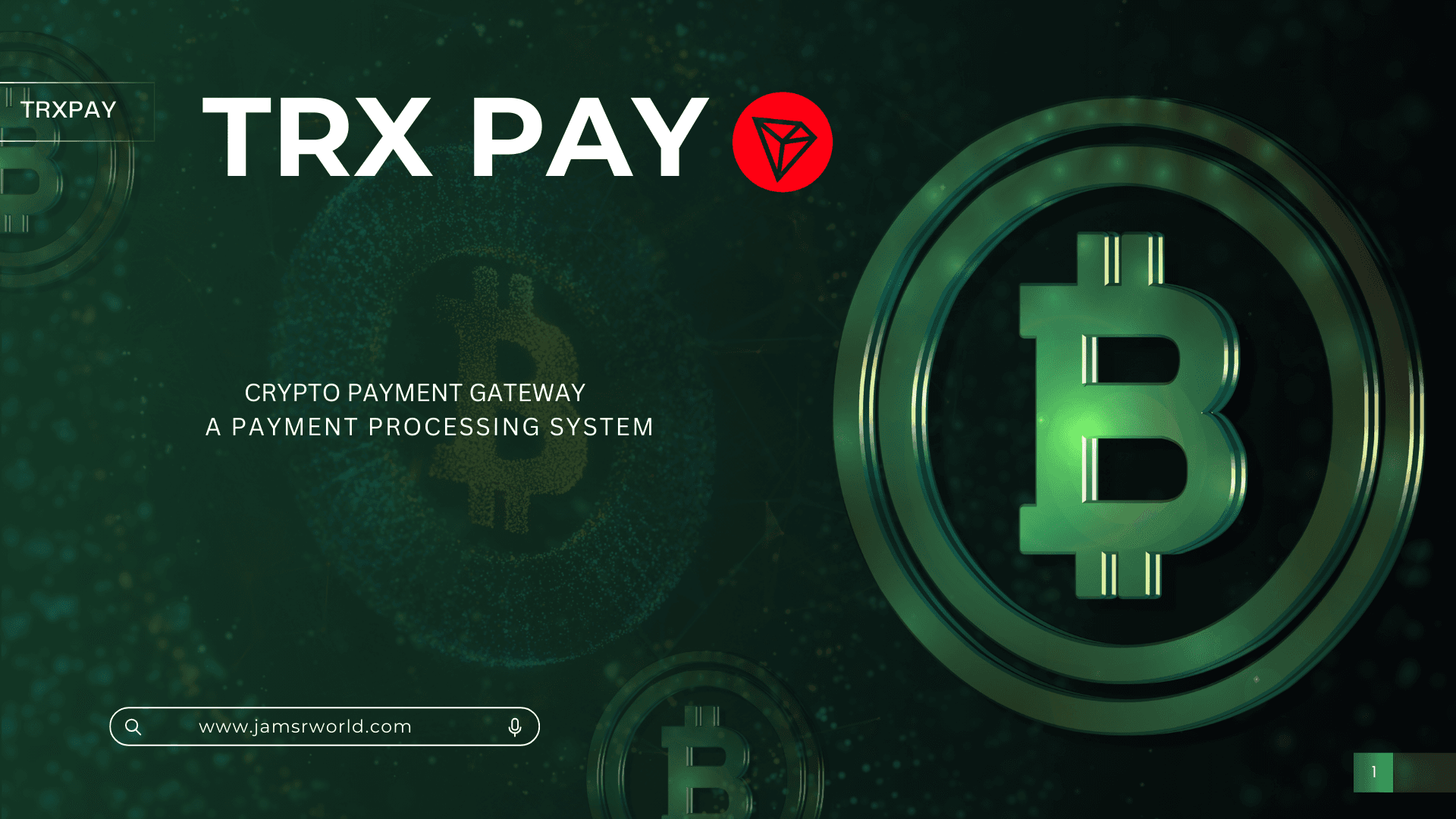 JamsrPay – Accept TRX, USDT, BTC, ETH, BNB, LTC & USDC Payments Seamlessly! 🚀